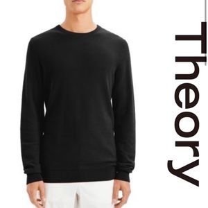 Theory Roland Pique Crewneck Long Sleeve Sweater, Large